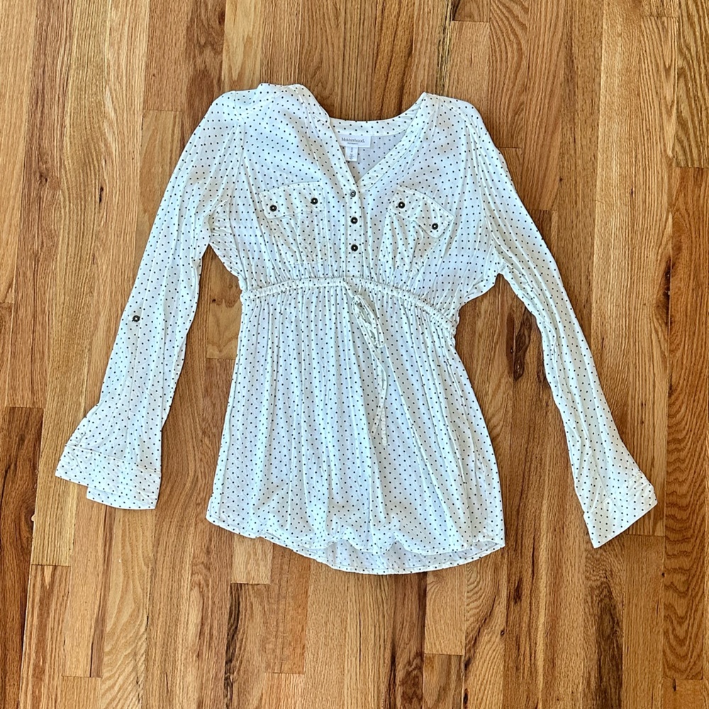 Motherhood Maternity Polka Dot Shirt